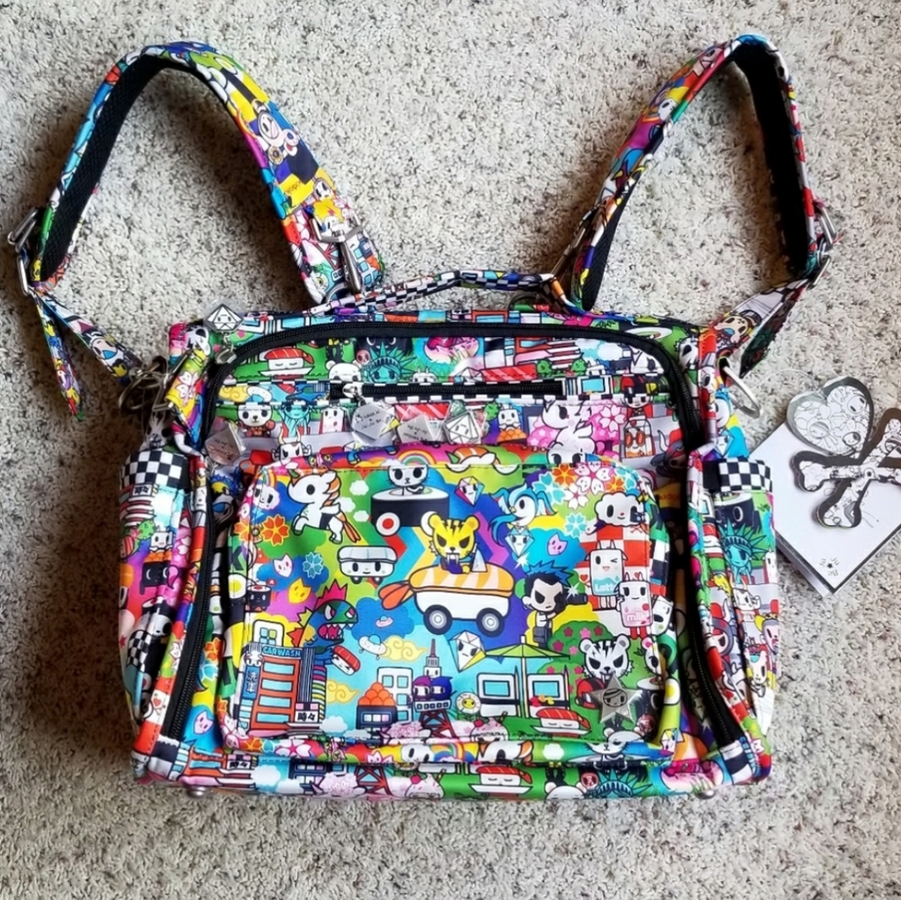 NWT Ju-Ju-Be BFF Diaper Bag Backpack Sushi Cars